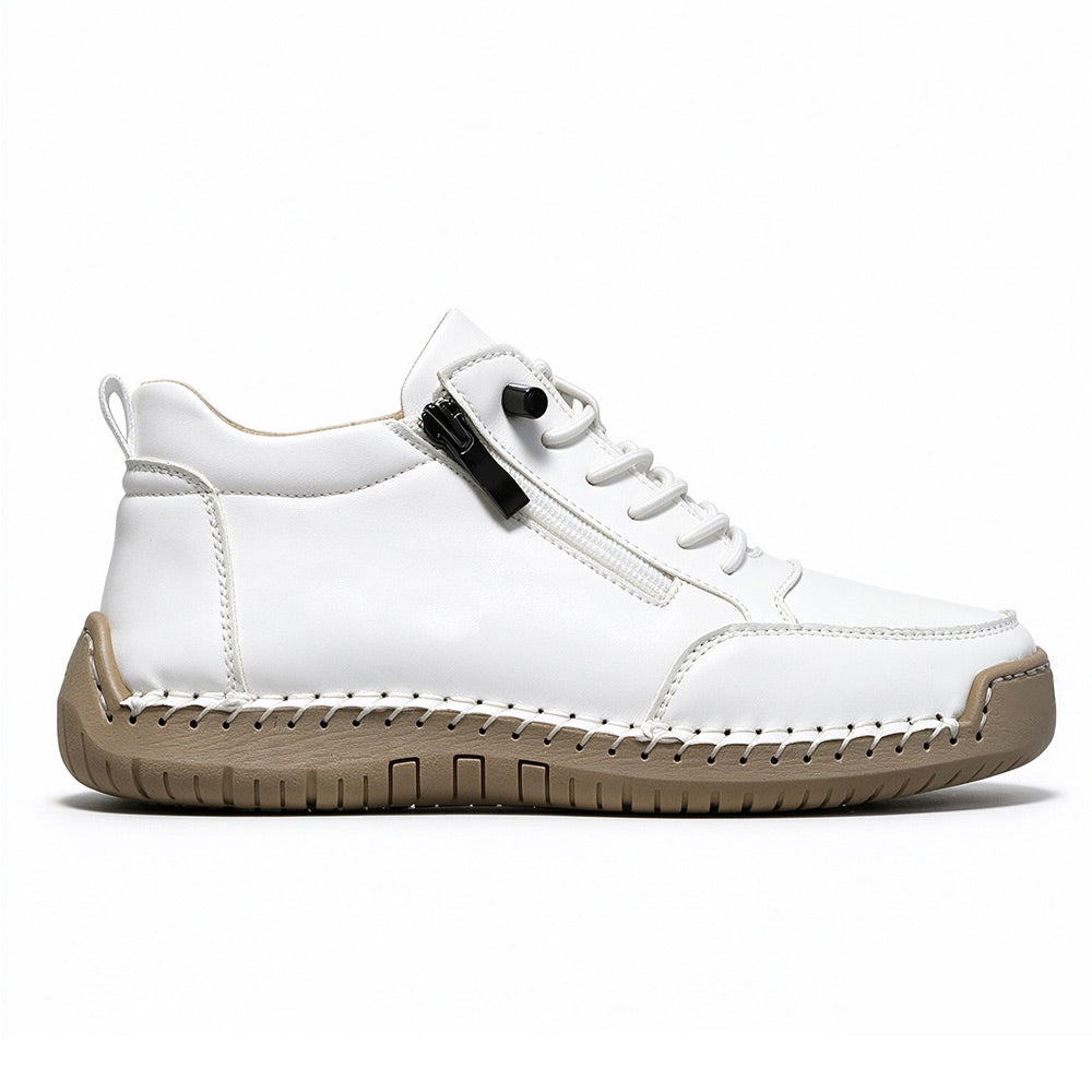 Women‘s Orthopedic Zipper Sneakers Wide Toe Box Comfortable Walking Shoe | MILEVALE