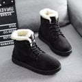 Women‘s Snow Boots Waterproof Fur Lined Winter Warm Slip On Ankle Boots | MILEVALE