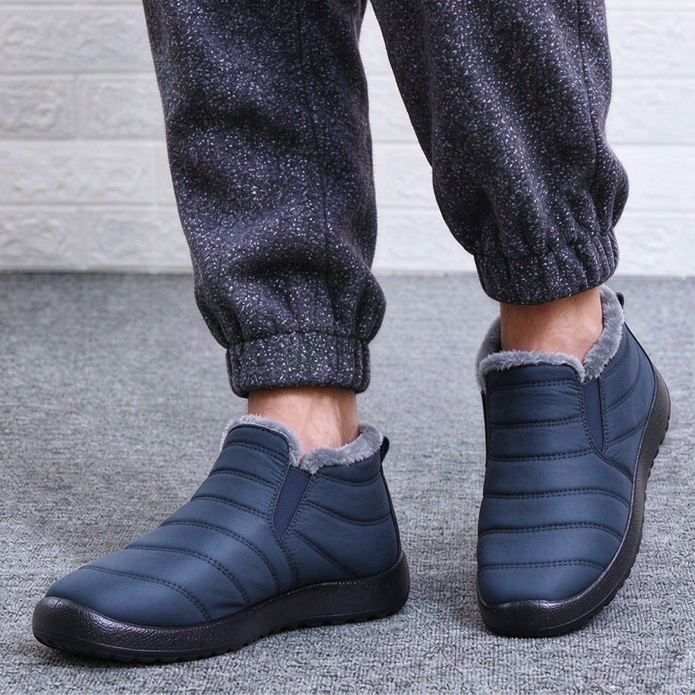 Winter Warm Snow Boots Anti-Slip Ankle Boots Outdoor Slip On Waterproof Booties | MILEVALE