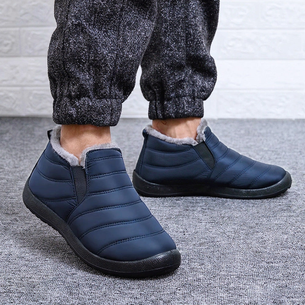 Winter Warm Snow Boots Anti-Slip Ankle Boots Outdoor Slip On Waterproof Booties | MILEVALE
