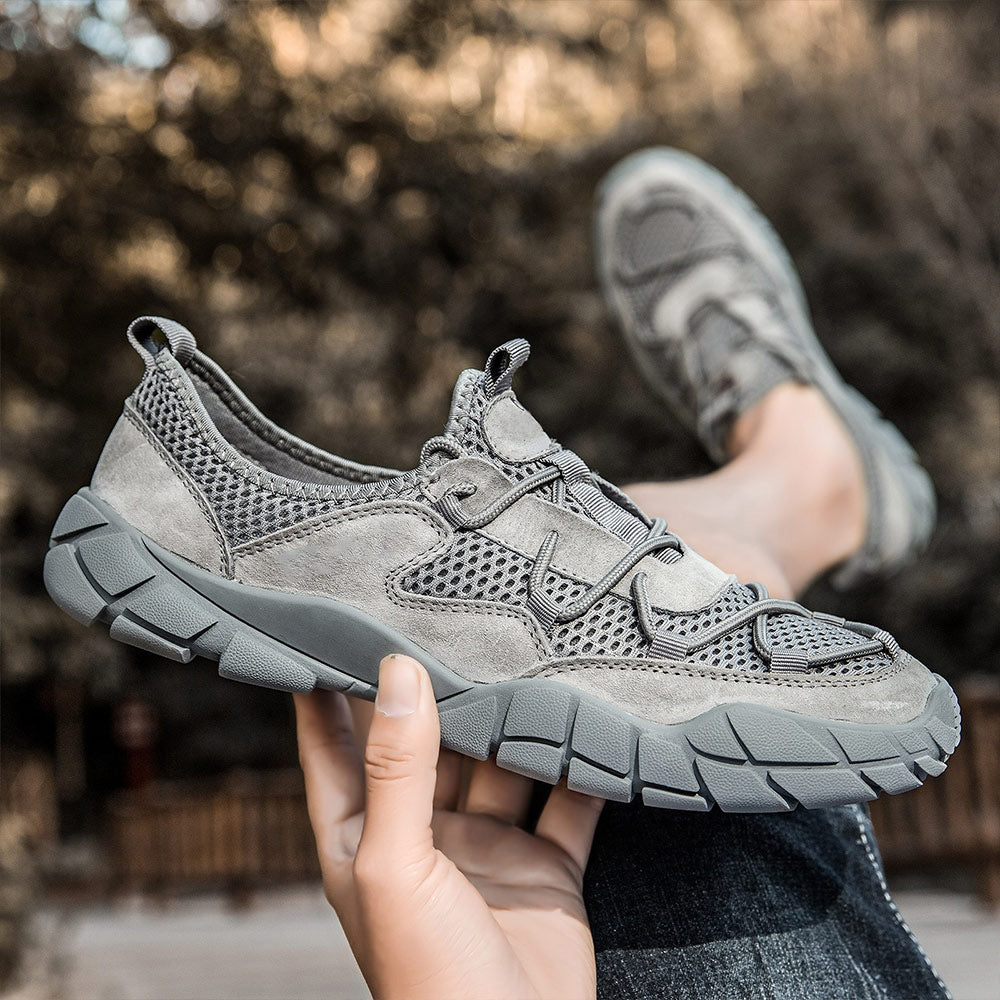 Men's Breathable Mesh Water & Trail Walking Shoes Outdoor Sneakers | MILEVALE