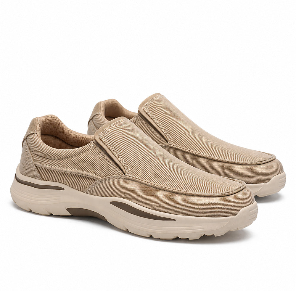 Men's Lightweight Vintage Canvas Slip-On Loafers | MILEVALE