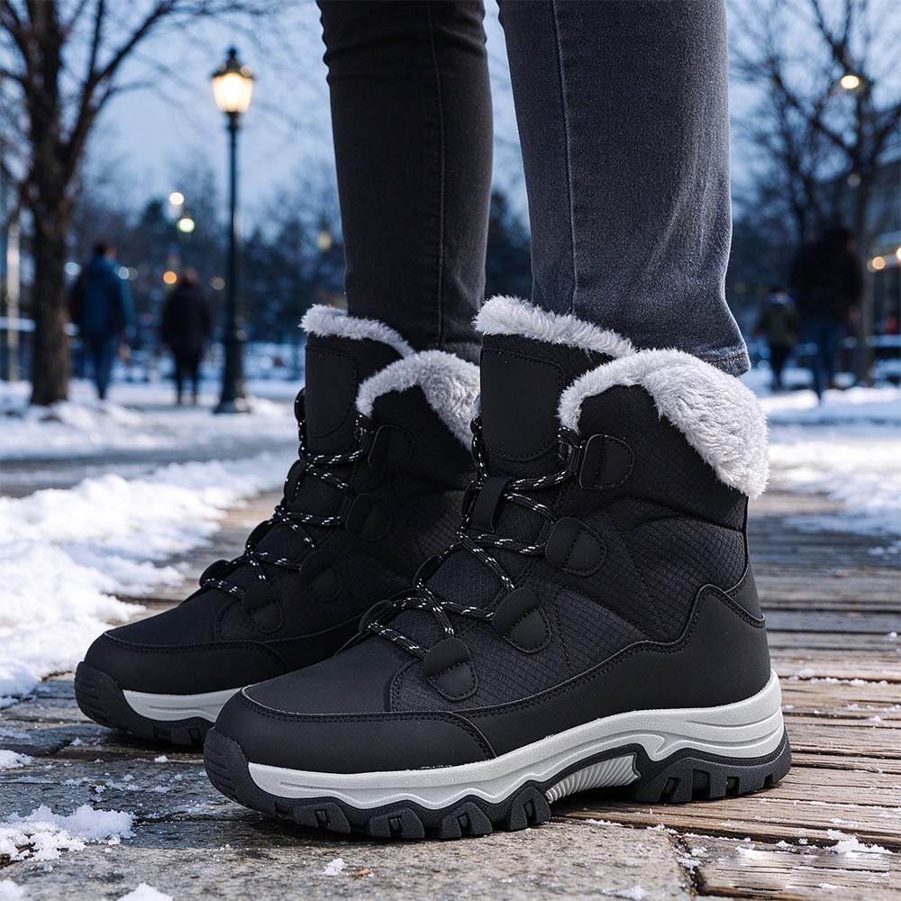 Women's Winter Thermal Snow Boots Waterproof Anti-Slip Outdoor Hiking Boots | MILEVALE
