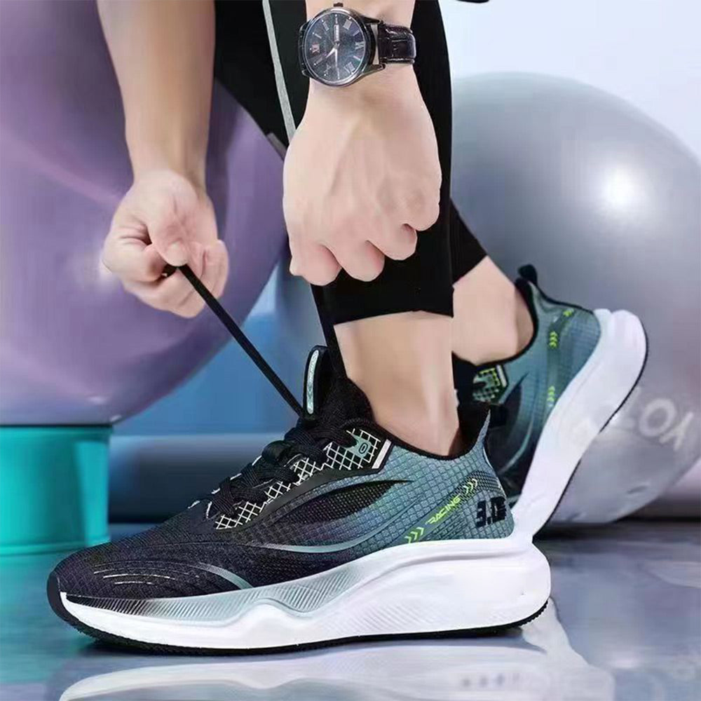 Men's Lightweight Mesh Shock Absorbing Jogging Walking Shoes Athletic Running Shoes | MILEVALE