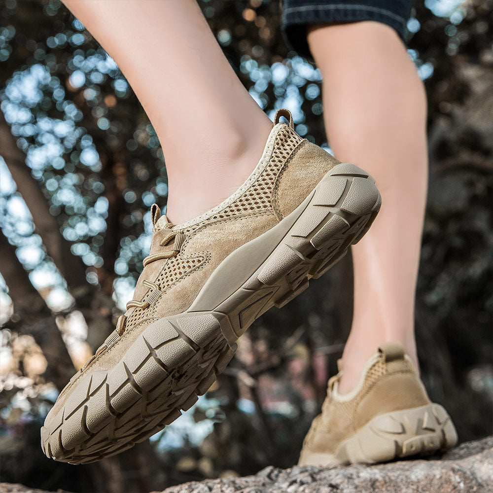 Men's Breathable Mesh Water & Trail Walking Shoes Outdoor Sneakers | MILEVALE