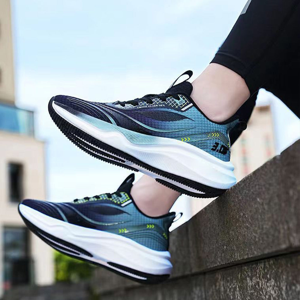Men's Lightweight Mesh Shock Absorbing Jogging Walking Shoes Athletic Running Shoes | MILEVALE