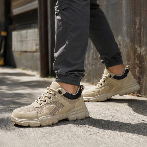 Breathable Ultra-Lightweight Steel Toe Safety Men's Shoes | MILEVALE