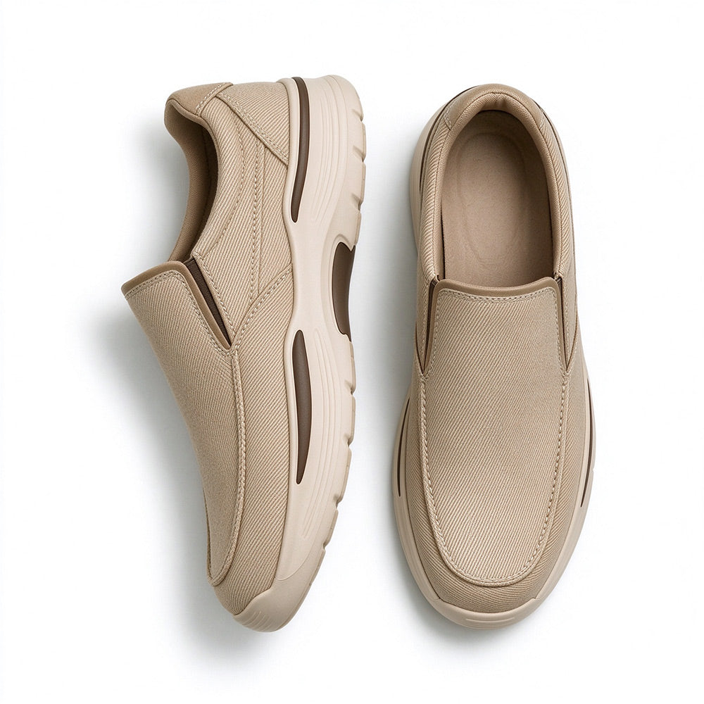 Men's Lightweight Vintage Canvas Slip-On Loafers | MILEVALE