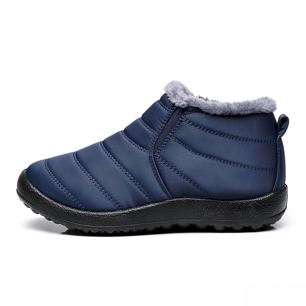 Winter Warm Snow Boots Anti-Slip Ankle Boots Outdoor Slip On Waterproof Booties | MILEVALE