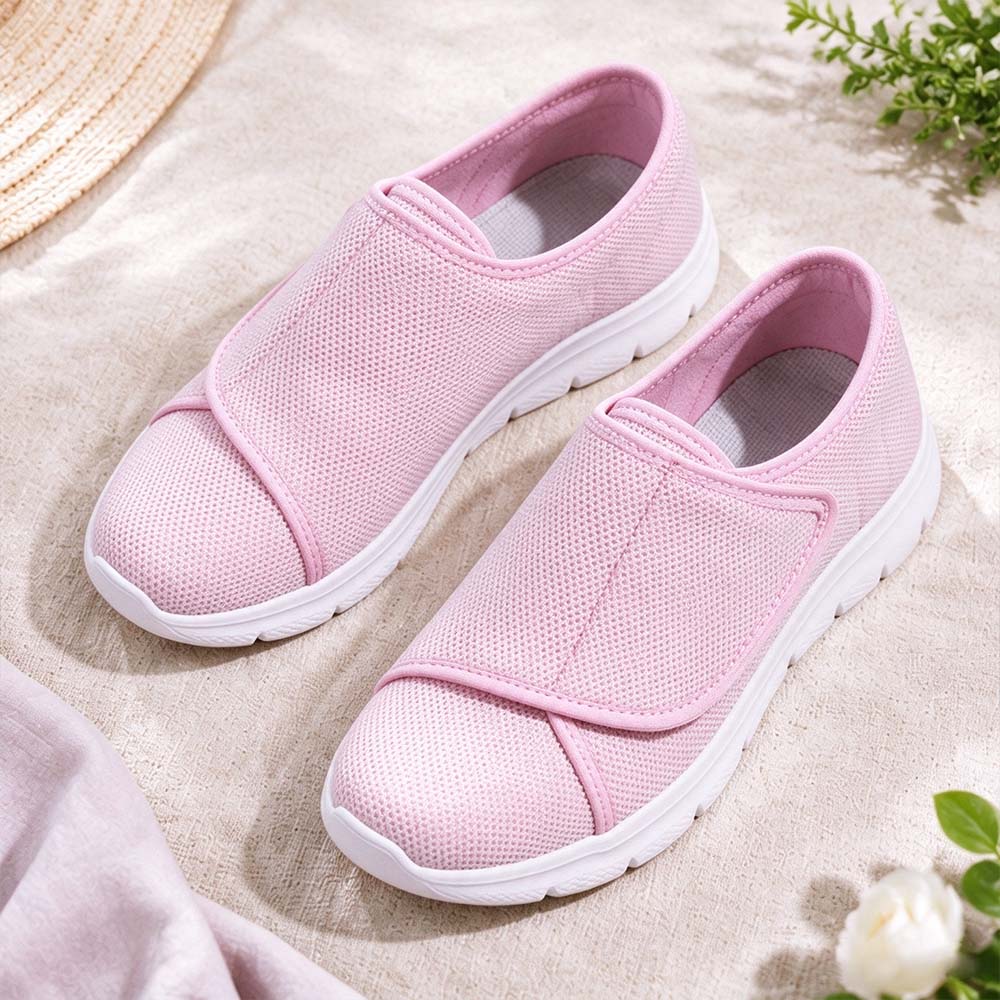 Women's Adjustable Comfort Wide Width Slip-on Walking Shoes | MILEVALE