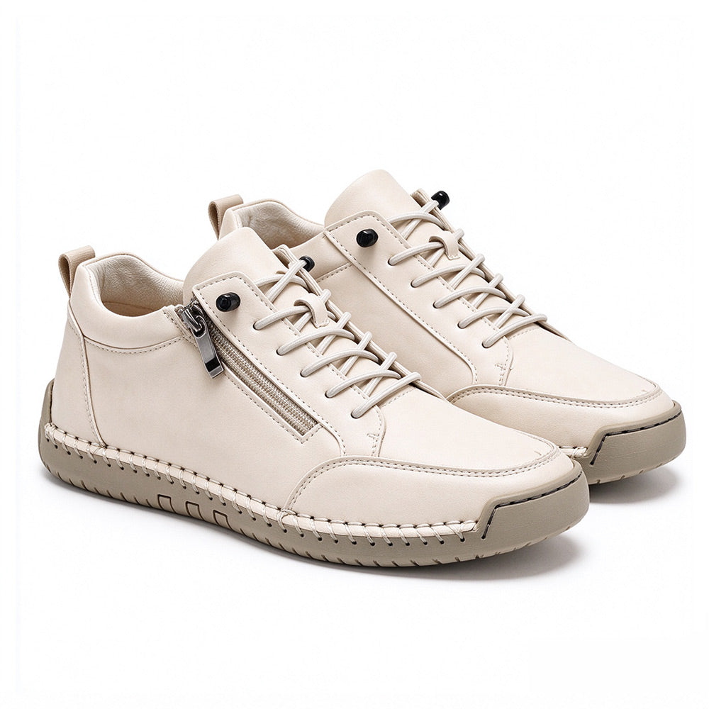 Women‘s Orthopedic Zipper Sneakers Wide Toe Box Comfortable Walking Shoe | MILEVALE