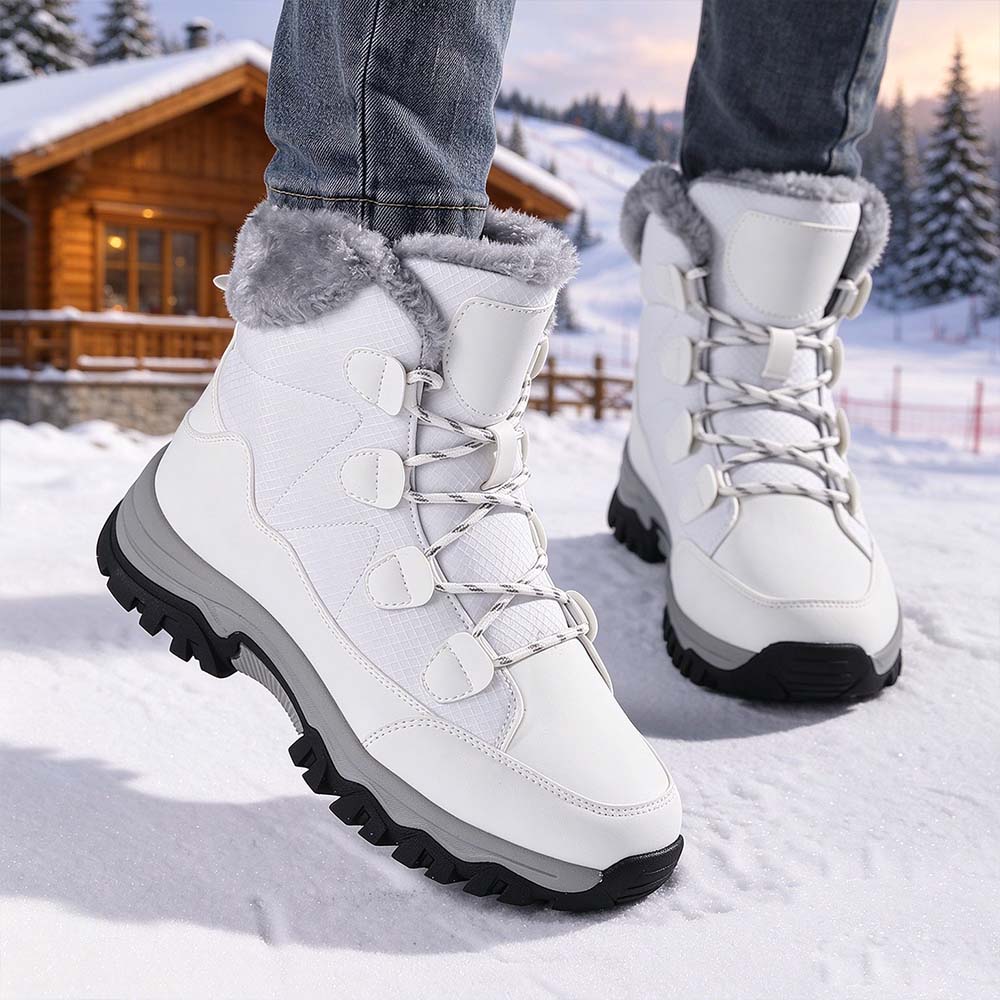 Women's Winter Thermal Snow Boots Waterproof Anti-Slip Outdoor Hiking Boots | MILEVALE