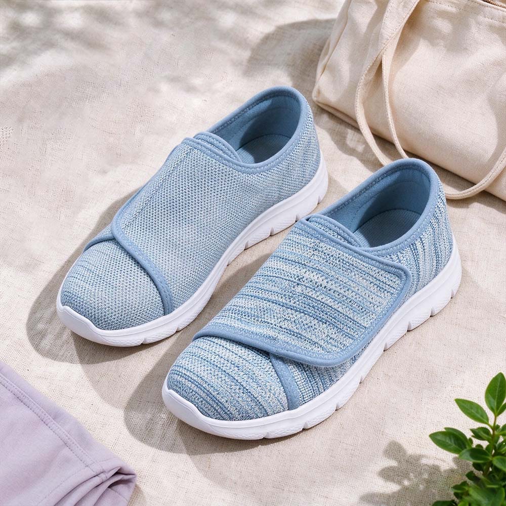 Women's Adjustable Comfort Wide Width Slip-on Walking Shoes | MILEVALE